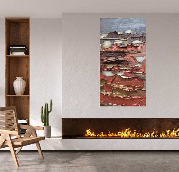 Yesterday's News 27x16 inches on canvas